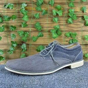 Steve Madden Men's Stoker Derby Oxfords Gray Leather Size 12 Gently Used 2025